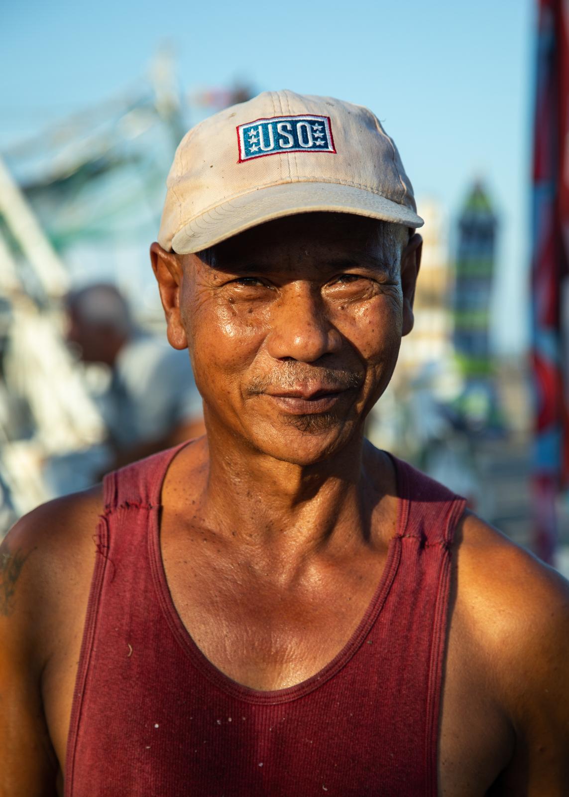 A portrait of the deckhand.